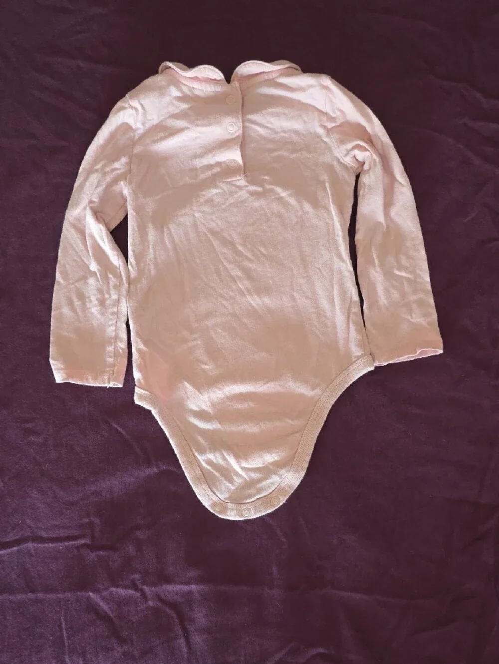 OshKosh B'gosh Pink Long Sleeve Tee with Denim Overalls